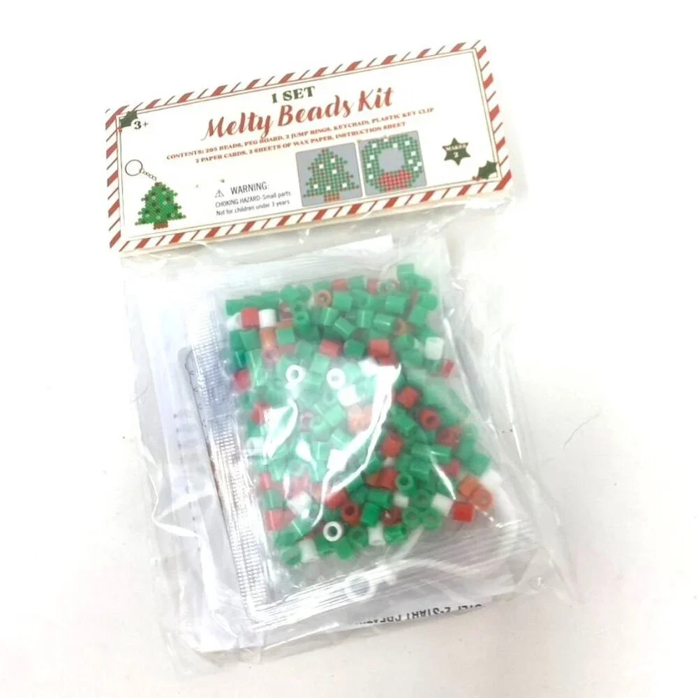 Target Melty Beads Tree/Wreath Or Reindeer/Gingerbread Kids Crafts